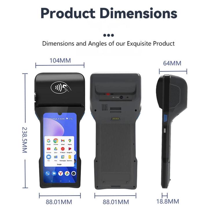 Terminale POS mobile Android 14 Z93 per pagamenti