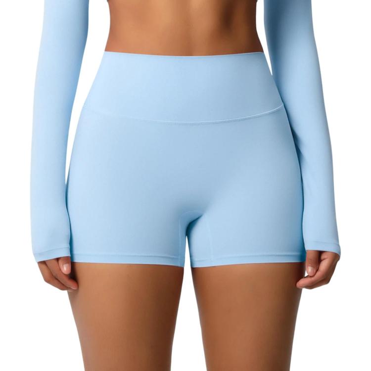 Pantaloncini fitness yoga a vita alta aderenti XL