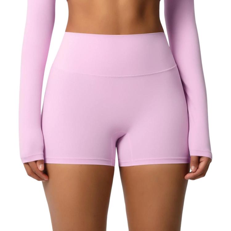 Pantaloncini fitness yoga a vita alta aderenti XL