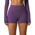 Pantaloncini fitness yoga a vita alta aderenti XL