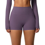 Pantaloncini fitness yoga a vita alta aderenti XL