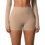 Pantaloncini fitness yoga a vita alta aderenti XL