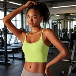 Reggiseno sportivo in nylon con coppe semi-fisse S M