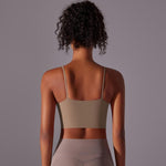 Reggiseno sportivo in nylon con coppe semi-fisse S M