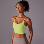 Reggiseno sportivo in nylon con coppe semi-fisse S M