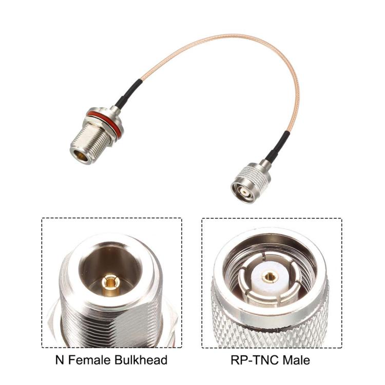 Cavo coassiale RG316 da TNC maschio a N femmina 0,1-5m
