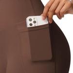 Pantaloncini yoga vita alta aderenti con tasche S M