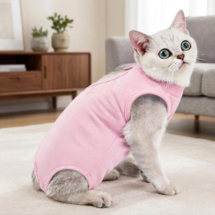 Tuta post-operatoria estiva elasticizzata per gatti