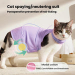 Tuta post-operatoria estiva elasticizzata per gatti