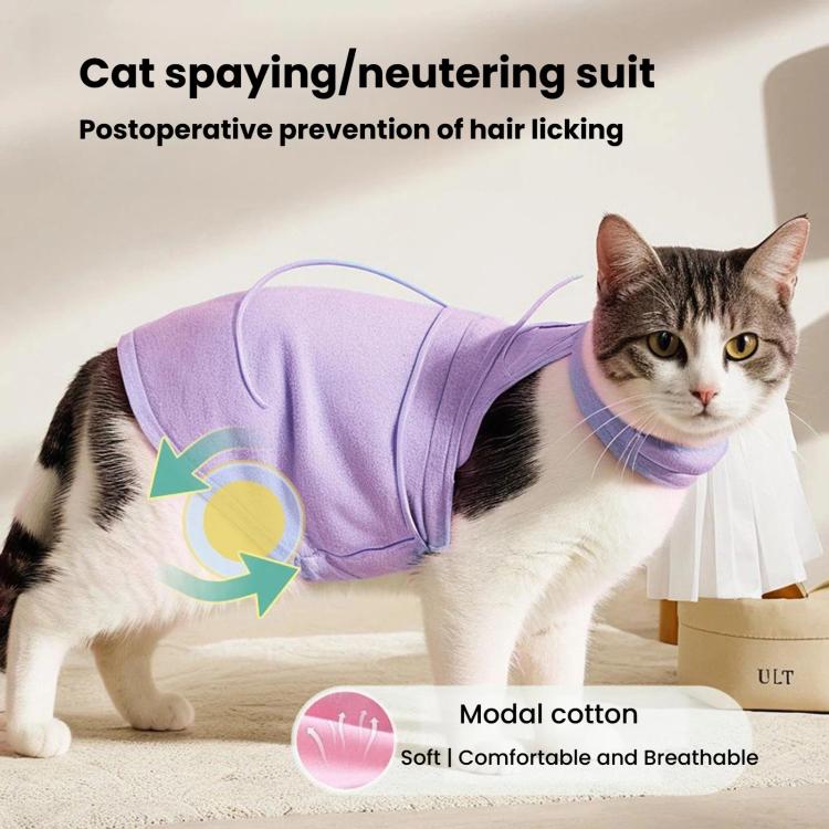 Tuta post-operatoria estiva elasticizzata per gatti
