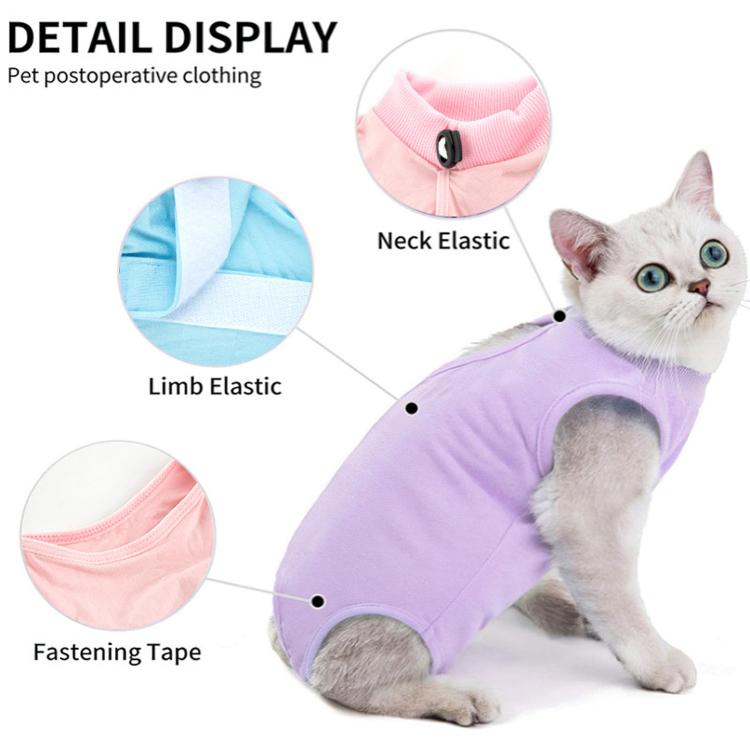Tuta post-operatoria estiva elasticizzata per gatti