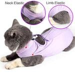 Tuta post-operatoria estiva elasticizzata per gatti