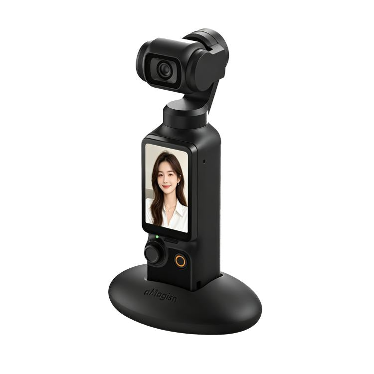 Supporto da tavolo in silicone antiscivolo aMagisn per DJI Osmo Pocket 4 / 3, con adesivo, per cruscotto e auto., BD04 Black, BD04 Pink, BD04 Purple