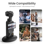 Supporto da tavolo in silicone antiscivolo aMagisn per DJI Osmo Pocket 4 / 3, con adesivo, per cruscotto e auto., BD04 Black, BD04 Pink, BD04 Purple