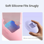 Supporto da tavolo in silicone antiscivolo aMagisn per DJI Osmo Pocket 4 / 3, con adesivo, per cruscotto e auto., BD04 Black, BD04 Pink, BD04 Purple