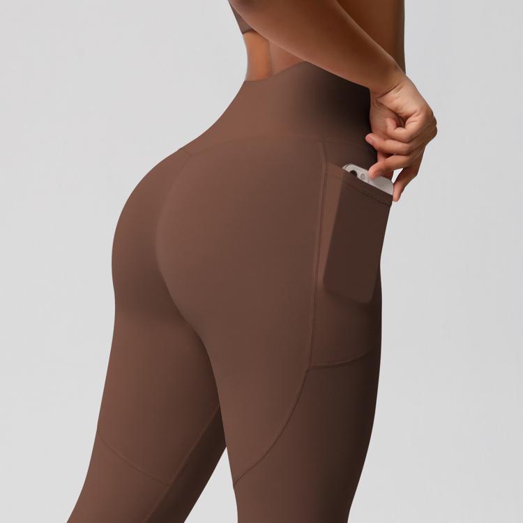 Pantaloni fitness yoga vita alta elasticizzati S M