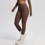 Pantaloni fitness yoga vita alta elasticizzati S M