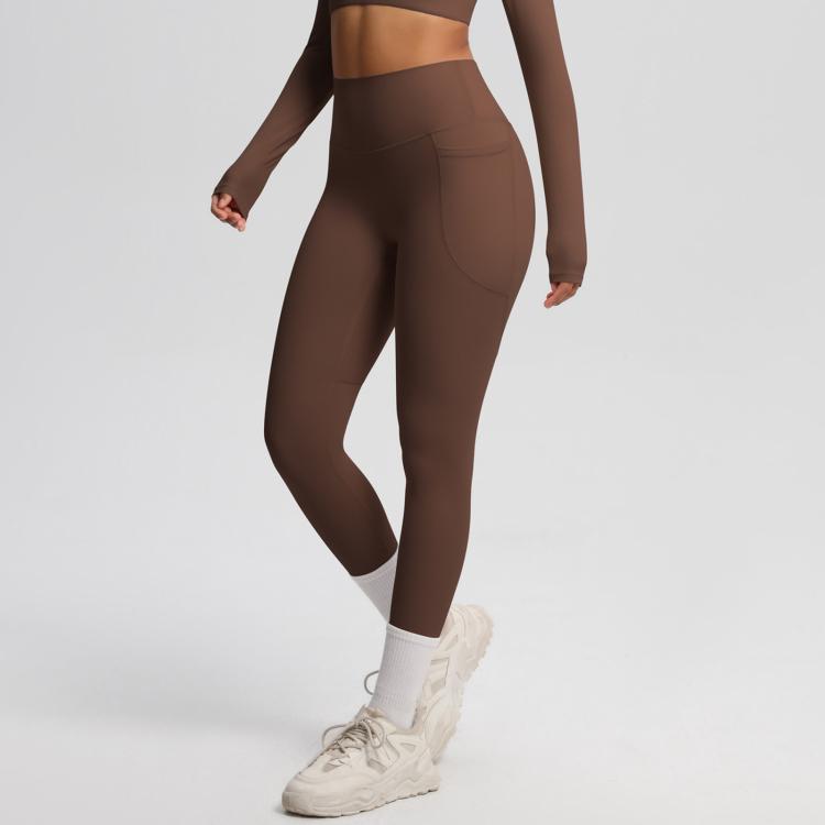 Pantaloni fitness yoga vita alta elasticizzati S M