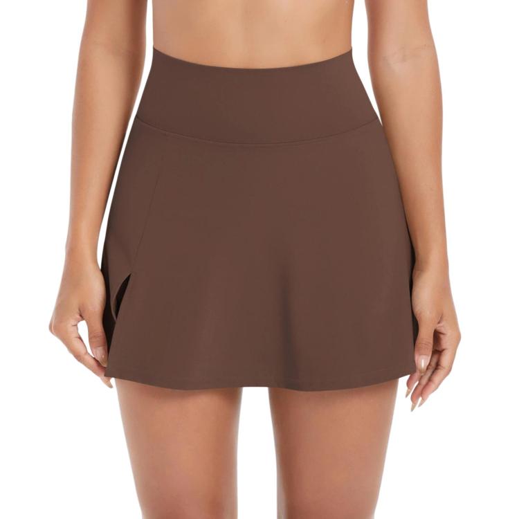 Minigonna pantalone a vita alta traspirante per yoga