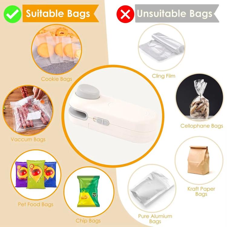 Mini Sigillatrice Portatile per Snack a Termosaldatura