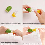 Spremiagrumi manuale LsCook set 2 pezzi per limoni