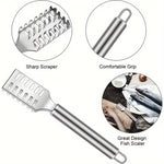 Squamatore pesce in acciaio inox LsCook Square