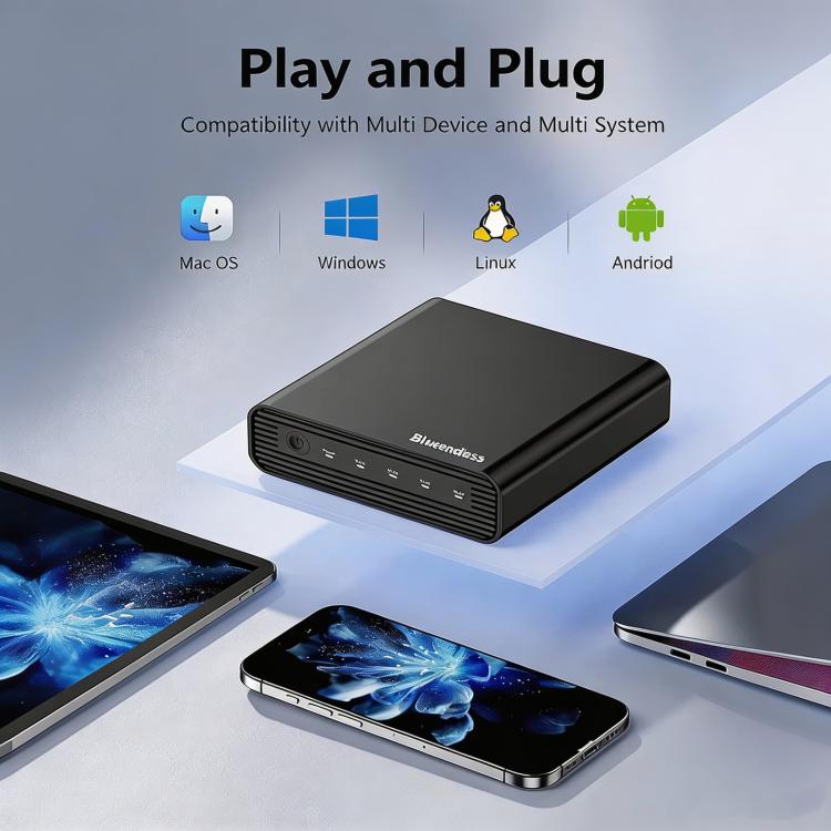 Box esterno SSD Blueendless USB4 NVMe 32TB RAID