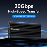 Box esterno per SSD M.2 NVMe USB 3.2 Gen 2x2 Type-C
