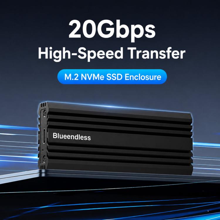 Box esterno per SSD M.2 NVMe USB 3.2 Gen 2x2 Type-C