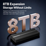 Box esterno per SSD M.2 NVMe USB 3.2 Gen 2x2 Type-C