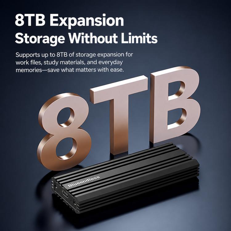 Box esterno per SSD M.2 NVMe USB 3.2 Gen 2x2 Type-C