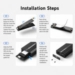 Box esterno per SSD M.2 NVMe USB 3.2 Gen 2x2 Type-C