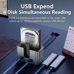 Blueendless Docking Station Dual Bay per SSD M.2 e SATA