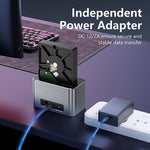 Blueendless Docking Station Dual Bay per SSD M.2 e SATA