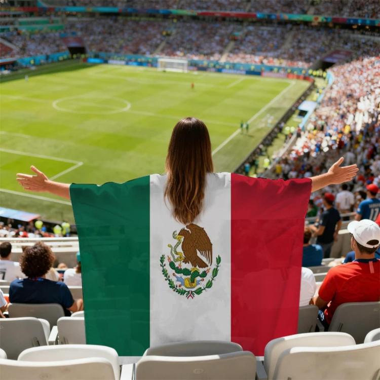 Mantello bandiera tifosi USA Canada Messico Mondiali