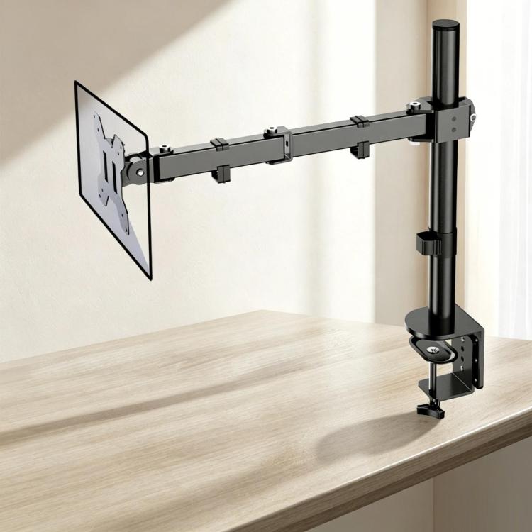 Supporto meccanico girevole a braccio singolo per monitor con mor