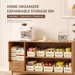 Cestini organizer espandibili in plastica per cassetti