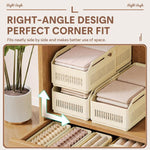 Cestini organizer espandibili in plastica per cassetti