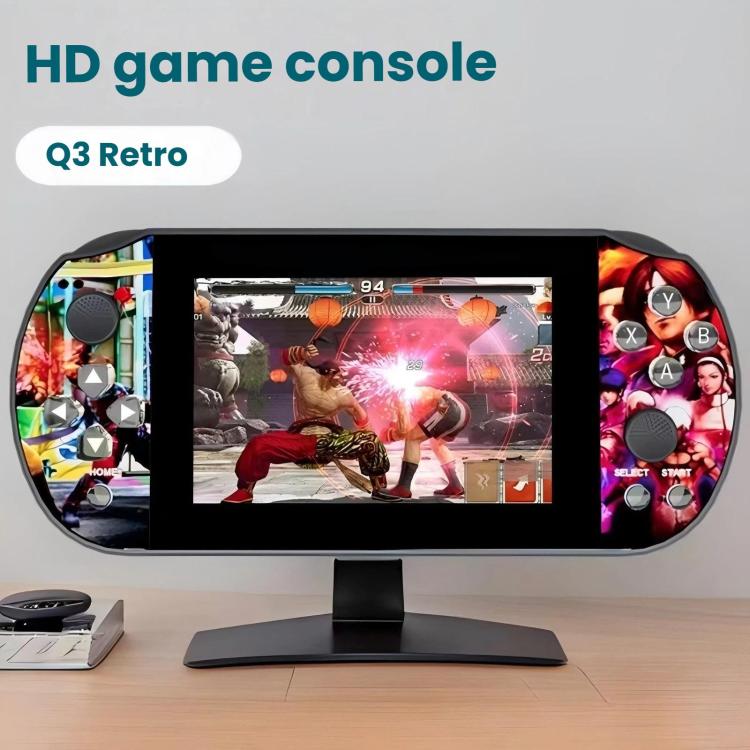 Console portatile retrò Q3 HD con schermo 4,3" e joystick