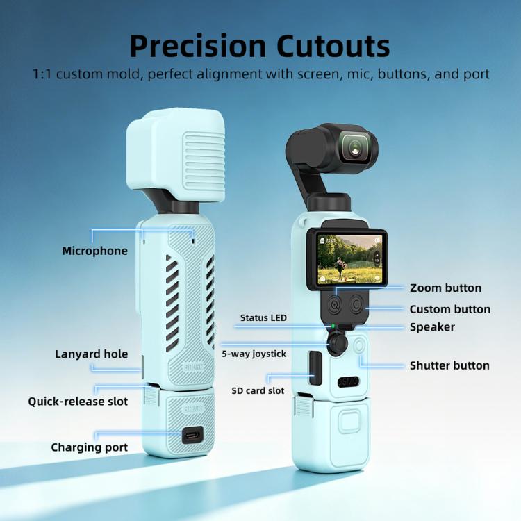Custodia protettiva in silicone con parasole per DJI Osmo Pocket