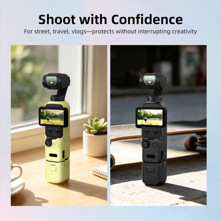 Custodia protettiva in silicone con parasole per DJI Osmo Pocket