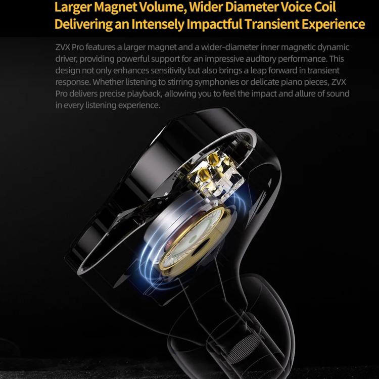 Auricolari in-ear dinamici KZ ZVX PRO con microfono