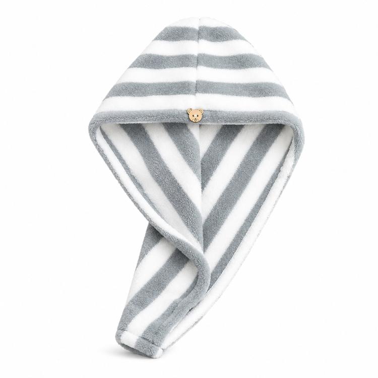 Turbante asciugamano microfibra per capelli 25x65 cm