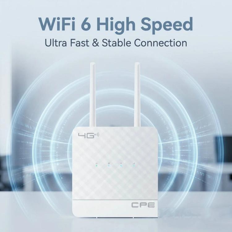 Router 4G CPE Wi-Fi 6 con slot SIM e doppie antenne