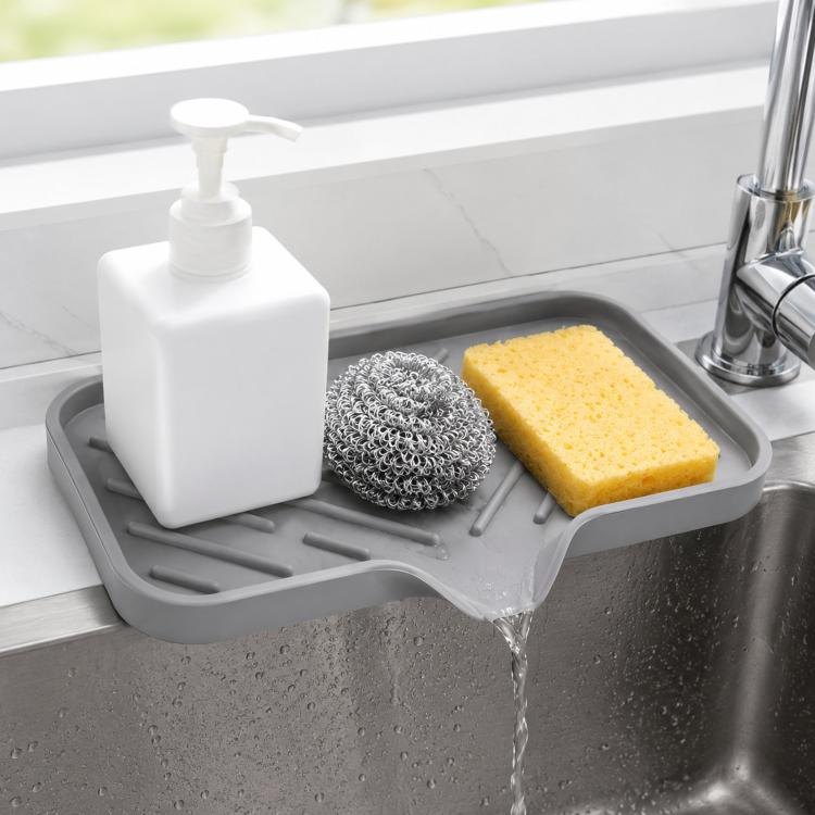 Porta spugna in silicone inclinato con beccuccio scarico