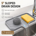 Porta spugna in silicone inclinato con beccuccio scarico