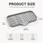 Porta spugna in silicone inclinato con beccuccio scarico
