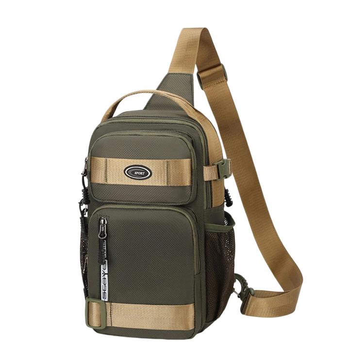 Borsa sportiva a tracolla da uomo in tessuto Oxford