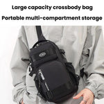 Borsa sportiva a tracolla da uomo in tessuto Oxford