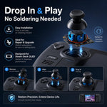 GuliKit SD05 Joystick elettromagnetico di ricambio per Steam Deck OLED, kit di riparazione joystick analogico ad effetto Hall, non richiede saldatura, rilevamento tattile capacitivo, for Steam Deck OLED